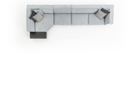 Corner suite Couch Sofa Gray Fabric Couches Furniture 430x165 Sofas Sofas
